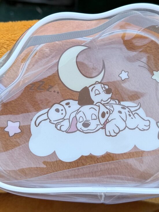 Disney Other - Disney 101 Dalmatians Clear Cloud Shaped Bag Pouch Sleeping Puppies Dogs